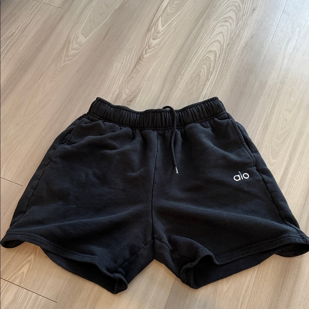 ALO Yoga Black Fleece Shorts